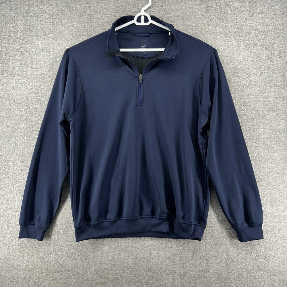Zero Restriction Golf Tour Series‎ 1/4 Zip Pullover Men Size Medium Blue